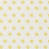 Printed Cotton SOLEIL Ecru / Yellow